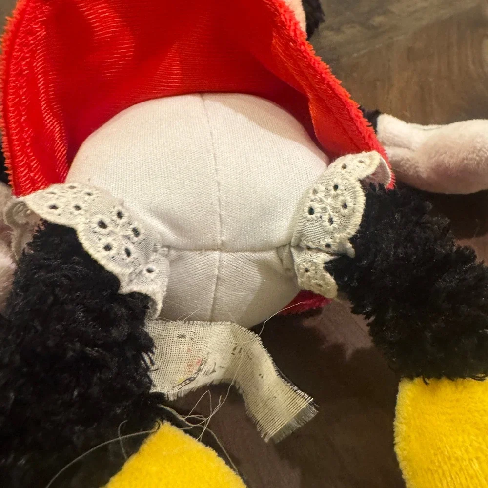 Disney Minnie Mouse Plush Red Polka Dot Dress White Gloves Yellow‎ Shoes Toy